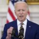 youth programs central to Biden's crime plan: image of President Biden giving speech at podium