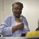 North Carolina House passes bill limiting racial teachings: older black woman talking animatedly into microphone